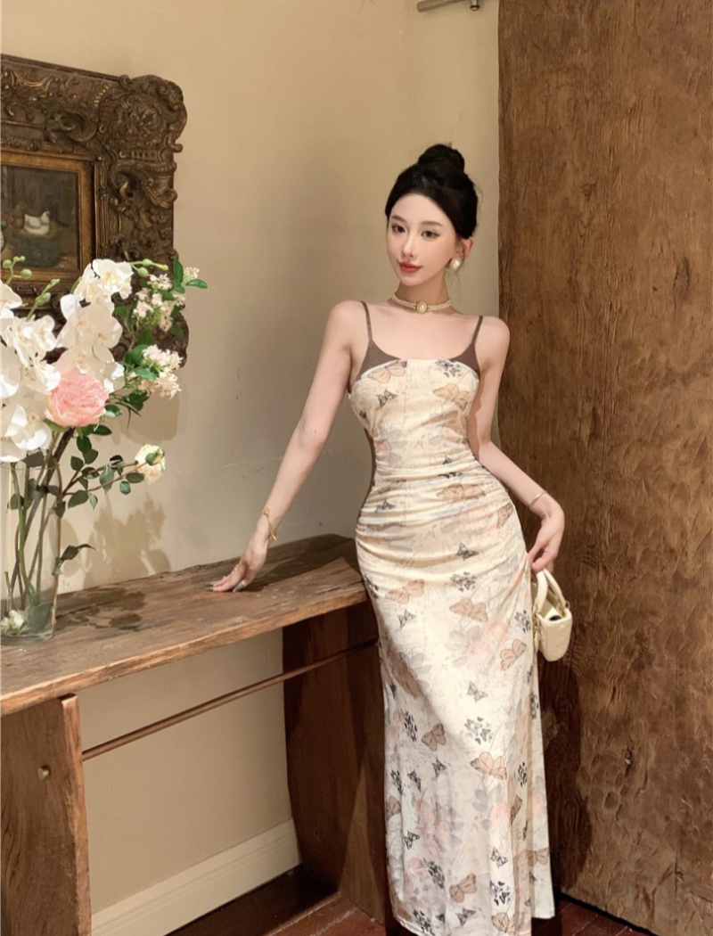 Retro dress temperament long dress for women