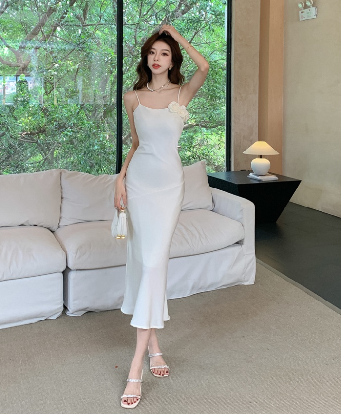 Temperament long dress stereoscopic dress for women