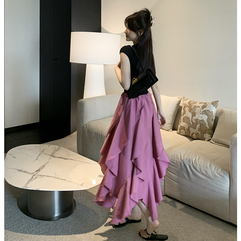 France style long dress vacation dress for women