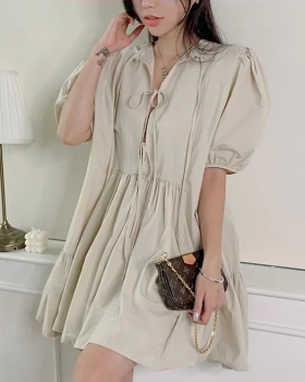 Puff sleeve Korean style loose sweet wear dress