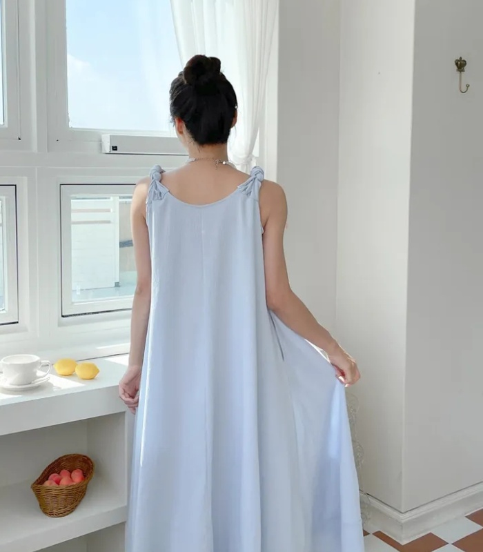 Casual Korean style tender summer simple sling dress