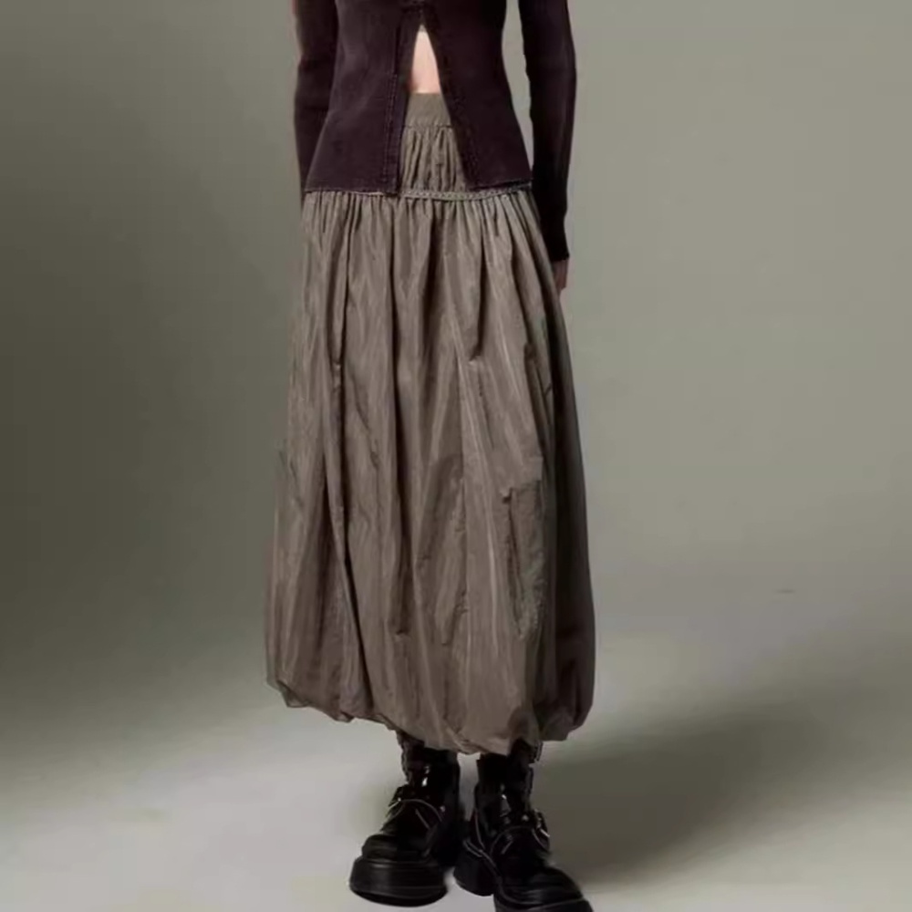 Pure European style skirt Casual temperament bud skirt