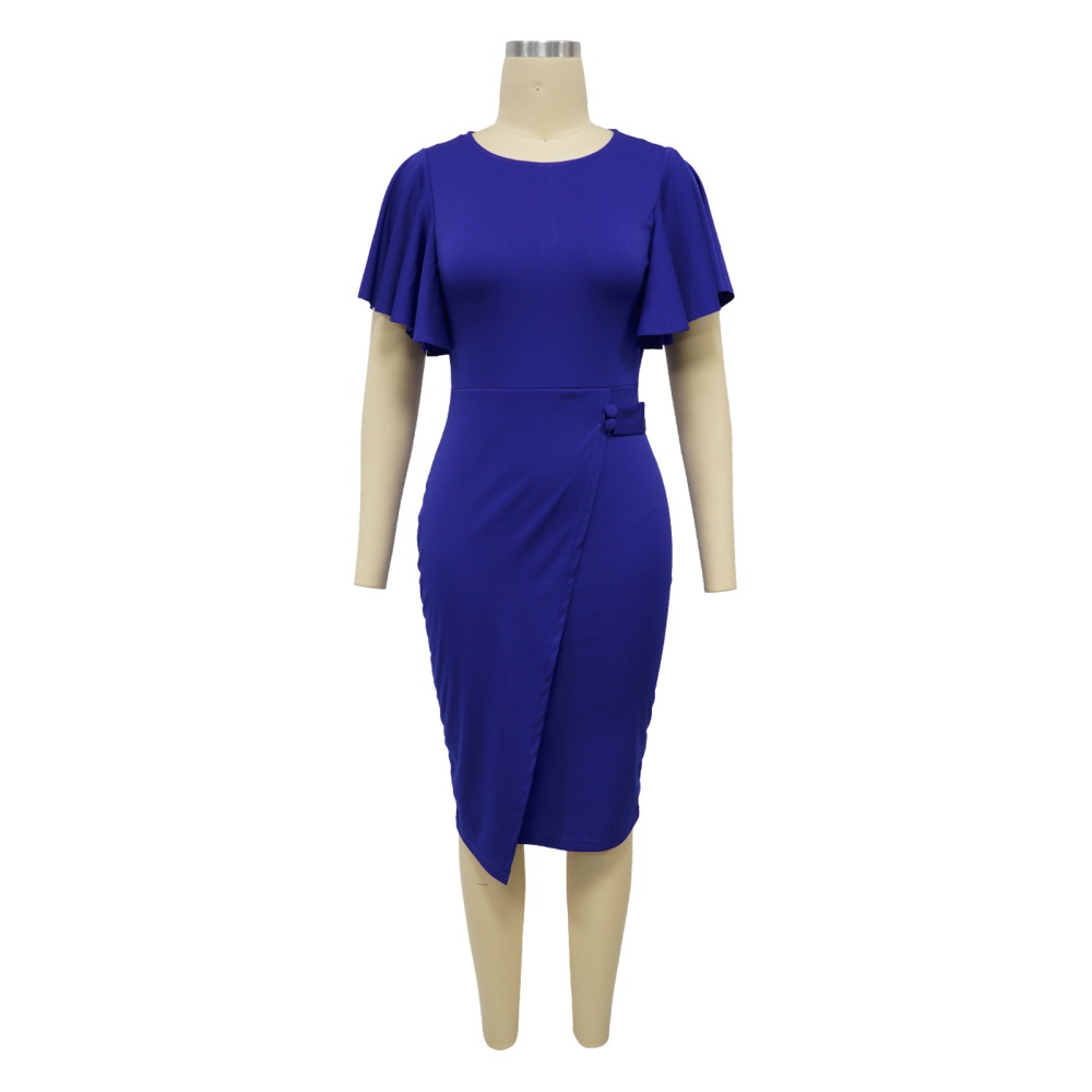 Profession pure lotus sleeve dress for women