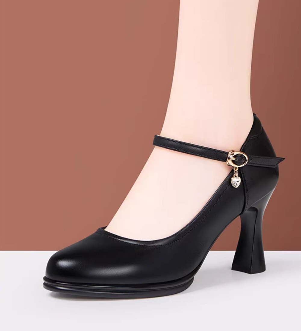 Cozy high-heeled shoes thick platform for women