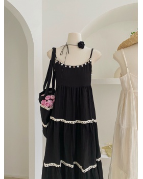 Tassels with lazy bag summer vacation sequins dress