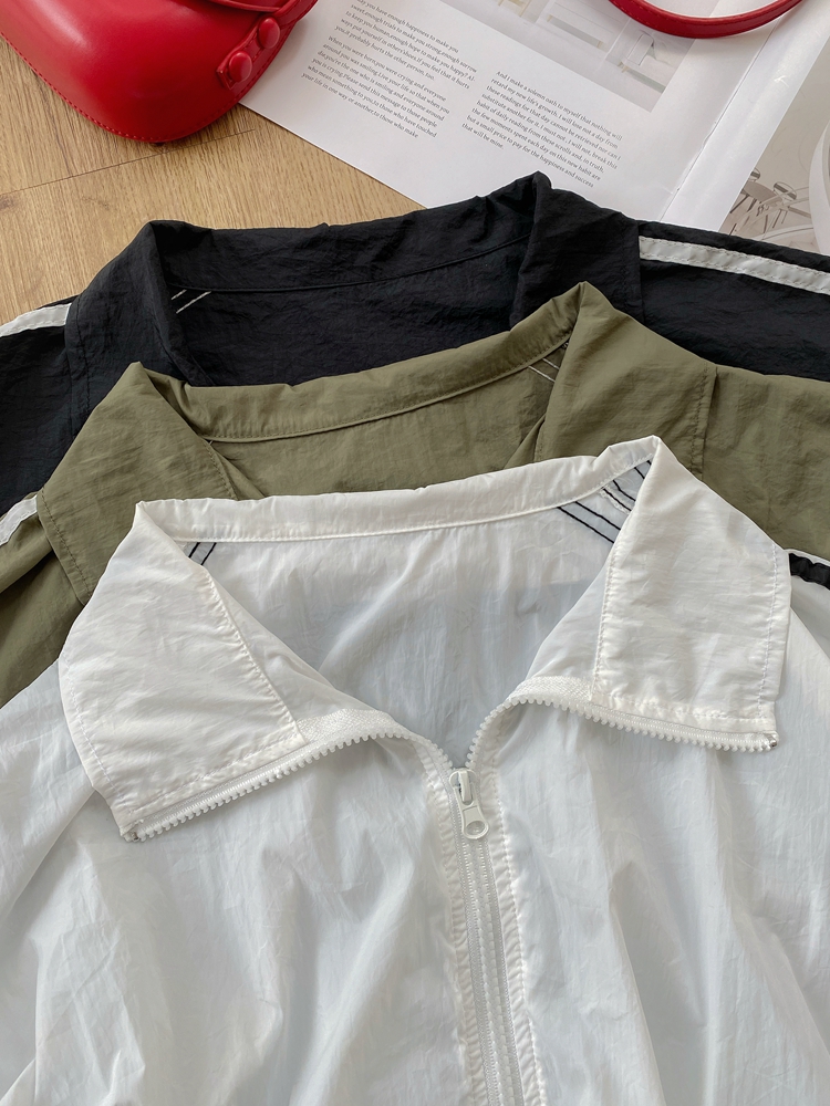 Thin light simple skirt Casual Korean style sun shirt a set
