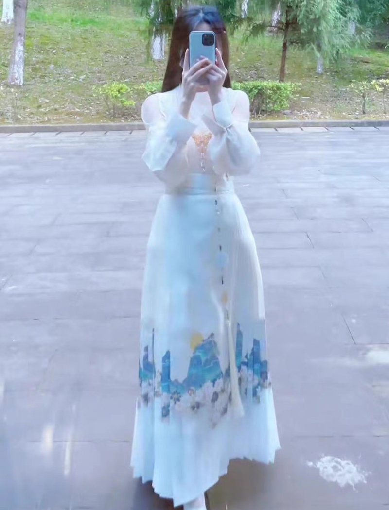 Chinese style commuting Han clothing horse-face skirt