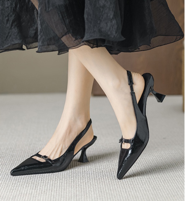 Low middle-heel sandals high-heeled shoes for women