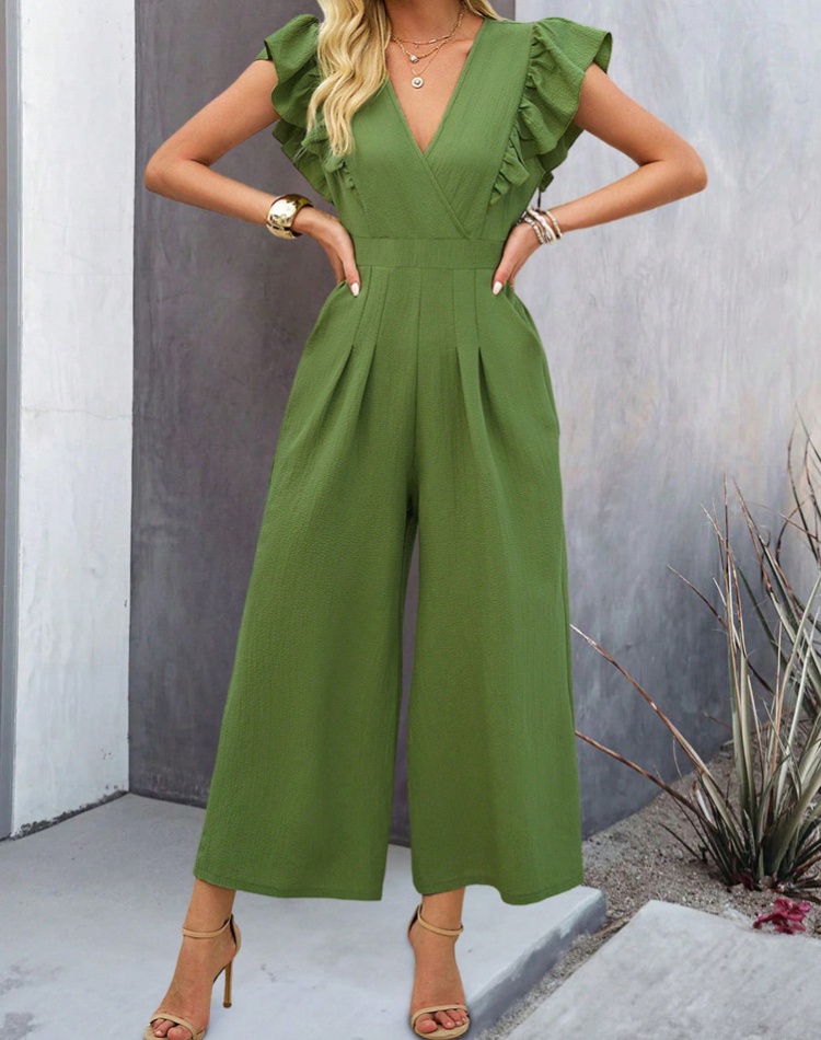 Pure jumpsuit spring and summer tops for women