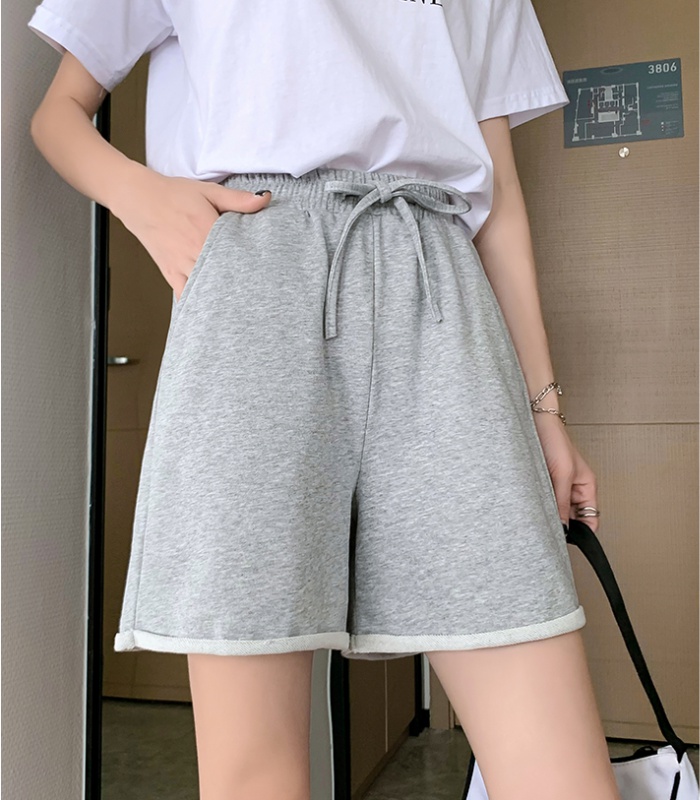 Thin knitted five pants Casual loose shorts