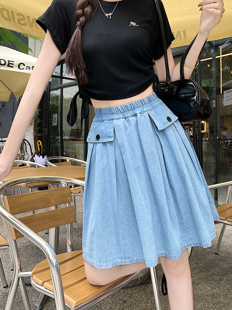 Summer crinkling shorts loose pure cotton culottes
