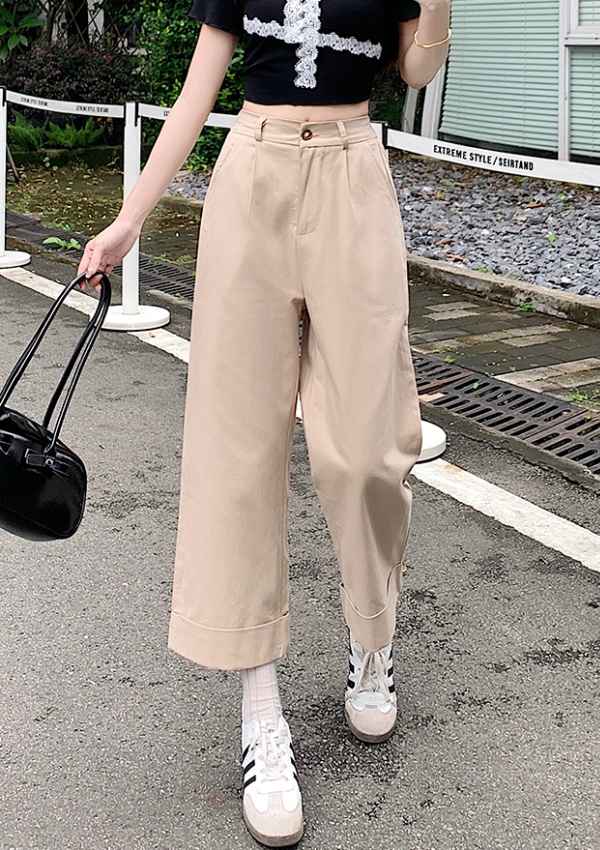 Small fellow trousers summer wide leg pants for women