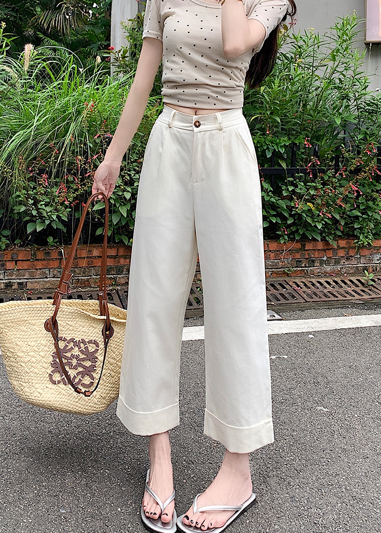 Small fellow trousers summer wide leg pants for women