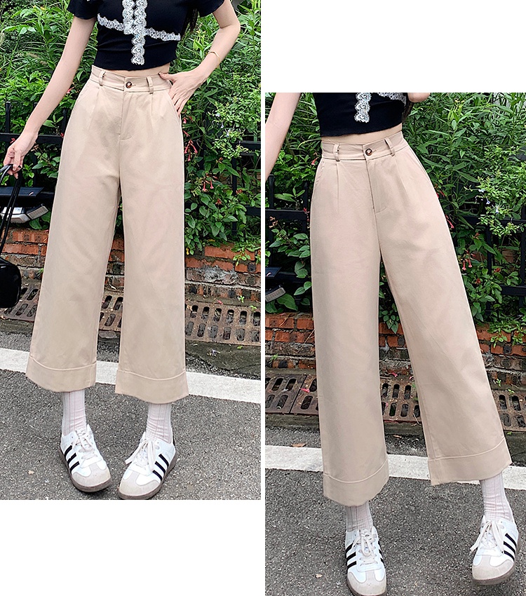 Small fellow trousers summer wide leg pants for women