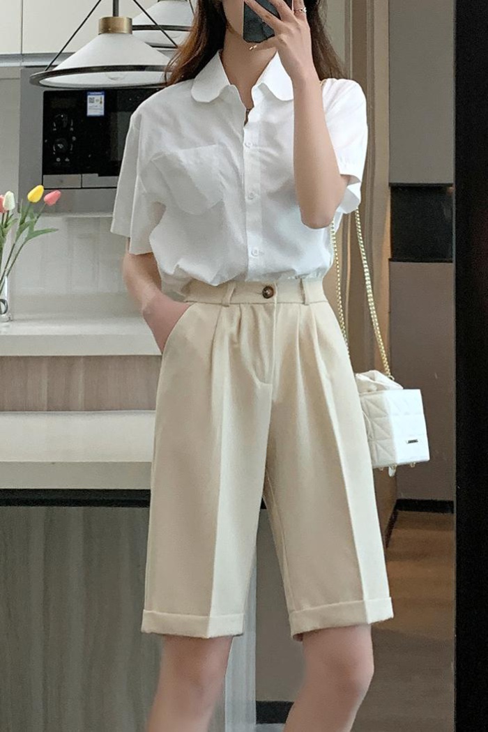 Slim drape five pants summer loose shorts for women