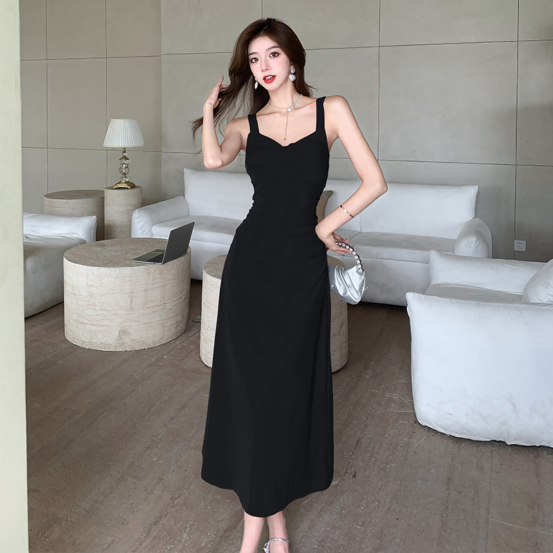 Enticement summer dress fold long dress for women