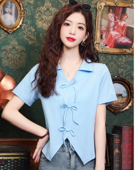 Large yard Chinese style tops fat unique T-shirt for women