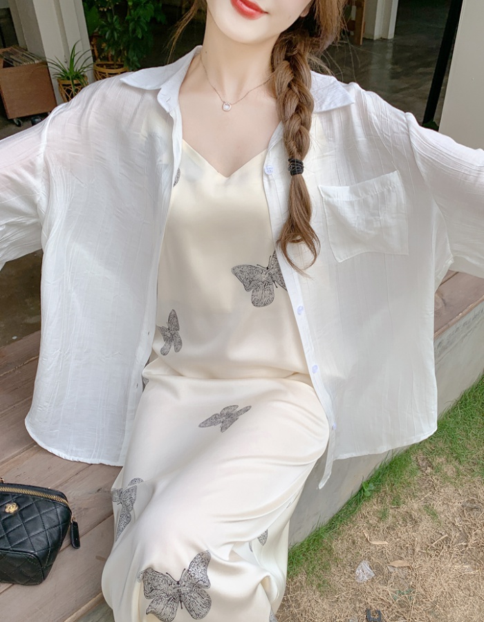 Commuting summer niche Casual long sleeve shirt for women