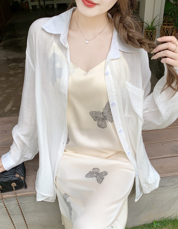 Commuting summer niche Casual long sleeve shirt for women