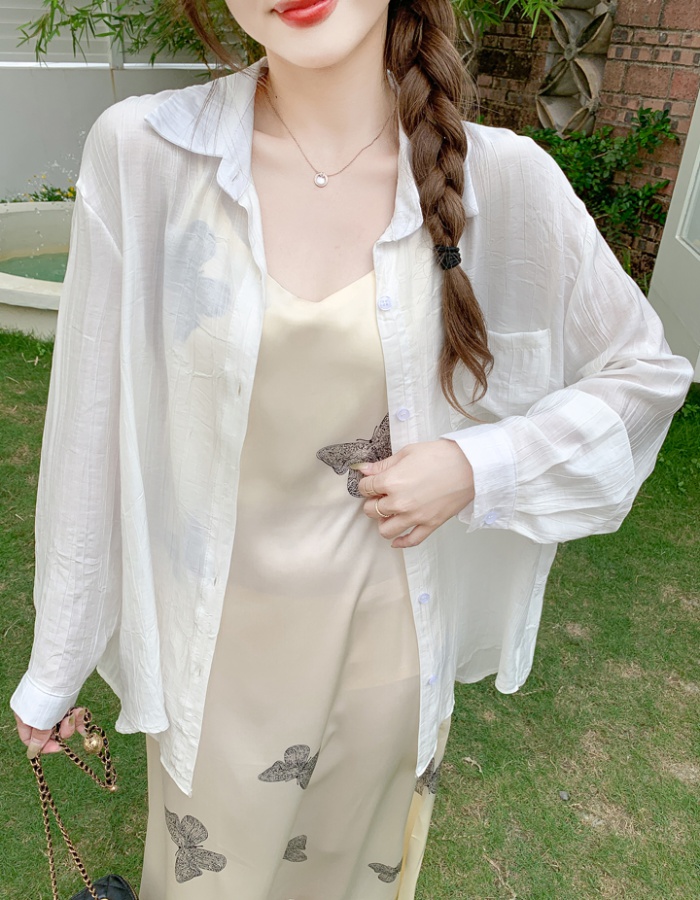 Commuting summer niche Casual long sleeve shirt for women