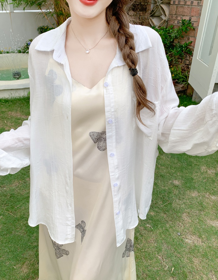 Commuting summer niche Casual long sleeve shirt for women