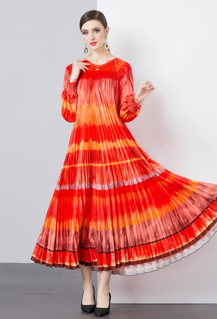 Pleated Pleats Please big skirt organ dress