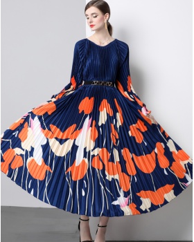 Pleats Please organ pleated big skirt dress