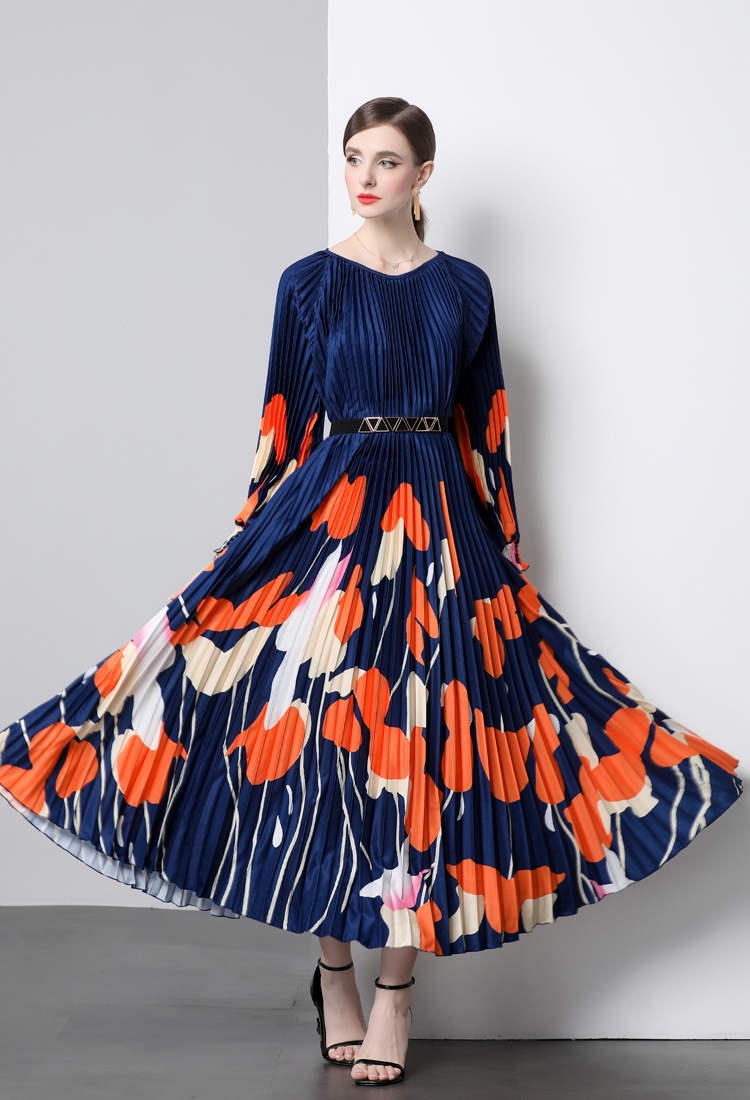 Pleats Please organ pleated big skirt dress