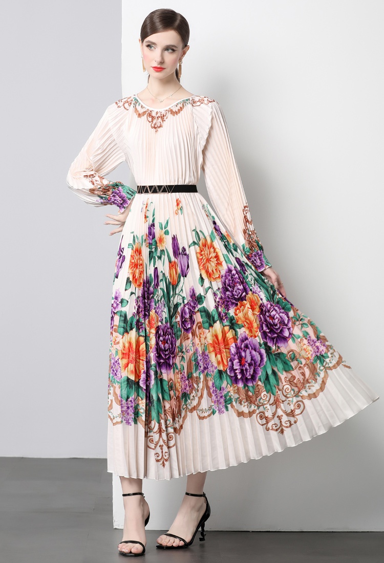 Organ Pleats Please pleated big skirt dress