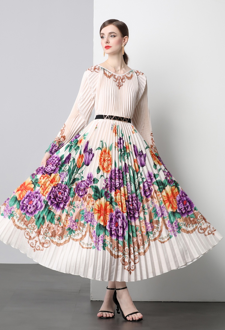 Organ Pleats Please pleated big skirt dress