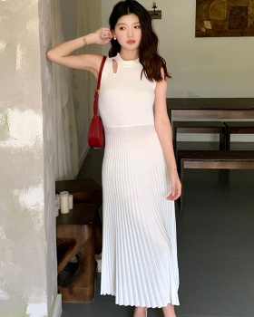 Retro dress strapless long dress for women