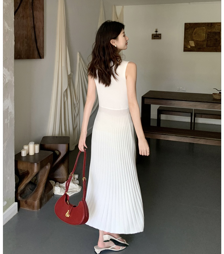 Retro dress strapless long dress for women