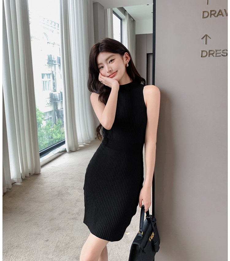 Package hip slim T-back summer dress for women