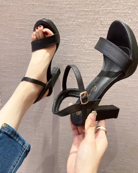 Cingulate high-heeled shoes summer platform