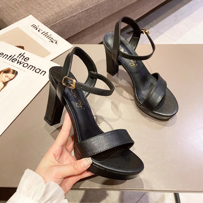 Cingulate high-heeled shoes summer platform