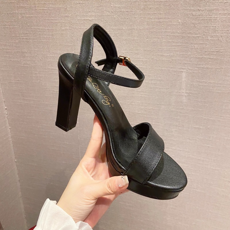 Cingulate high-heeled shoes summer platform