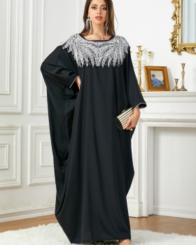 Elegant dress long sleeve long dress for women