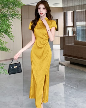 Temperament jumpsuit Chinese style cheongsam for women