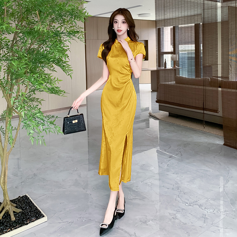 Temperament jumpsuit Chinese style cheongsam for women