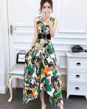 Printing summer formal dress temperament dress