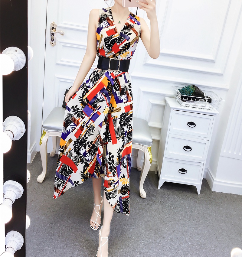 Printing summer formal dress temperament dress