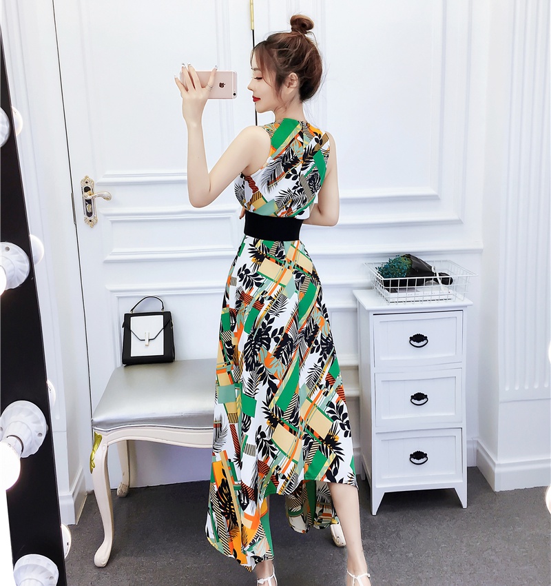 Printing summer formal dress temperament dress