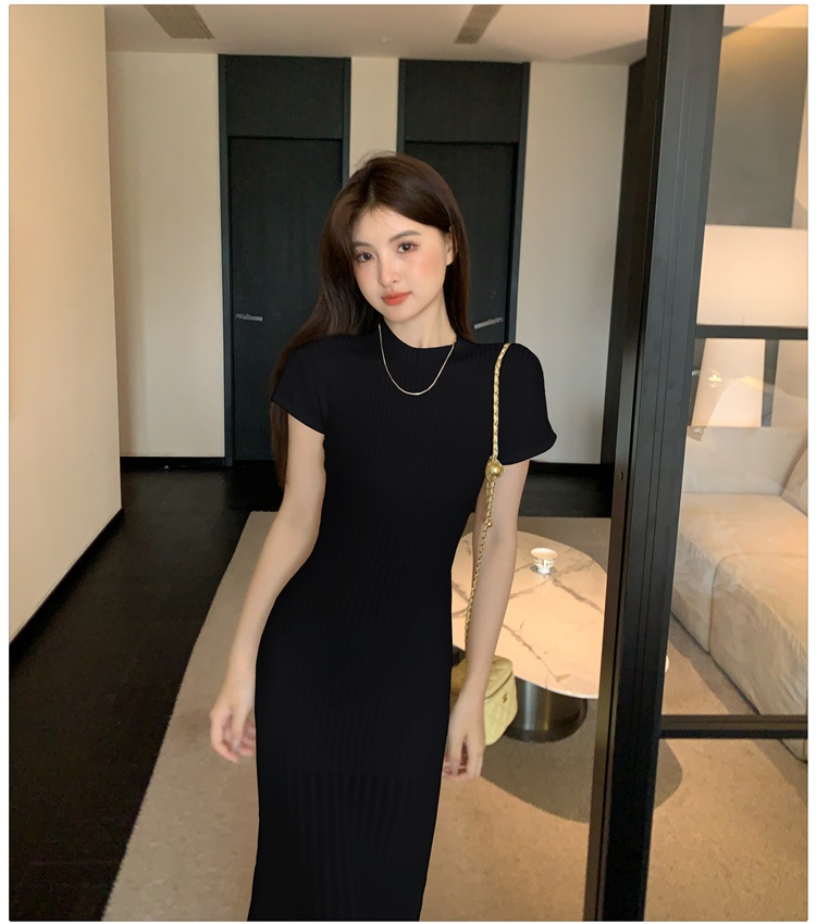 Slim summer long dress France style dress for women