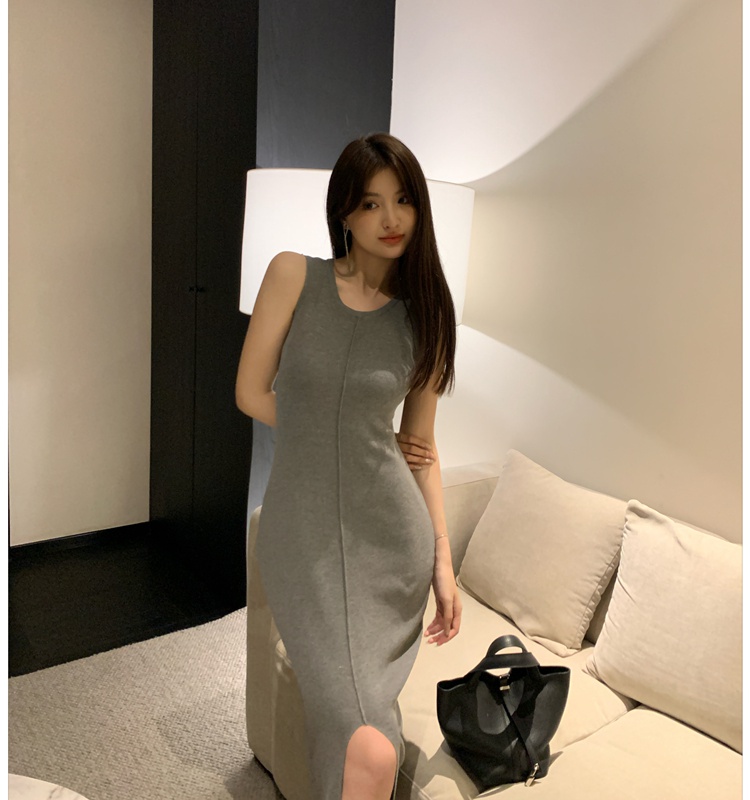 Slim vacation dress summer sling long dress for women