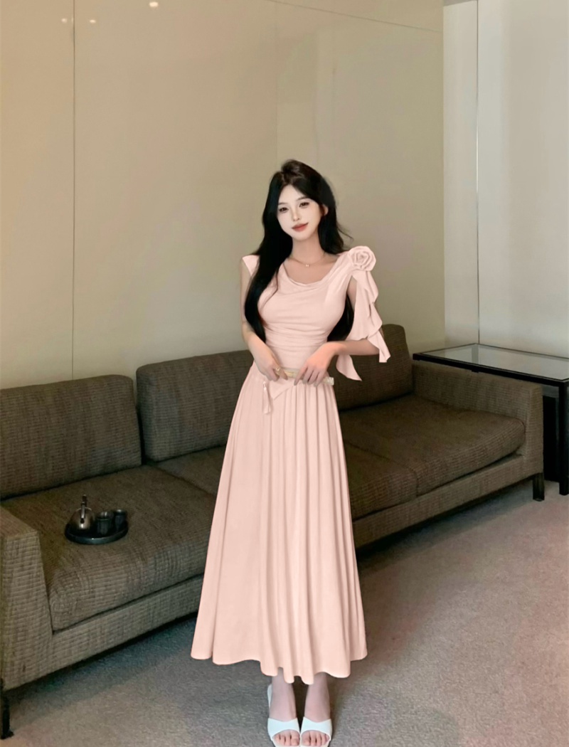 Enticement temperament tops summer long skirt 2pcs set