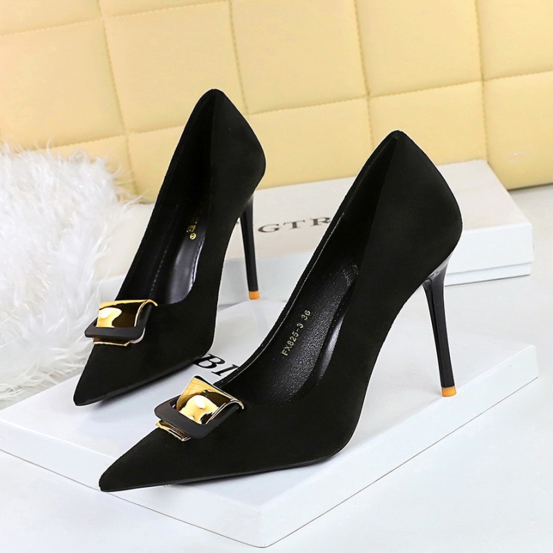 Broadcloth shoes low high-heeled shoes for women