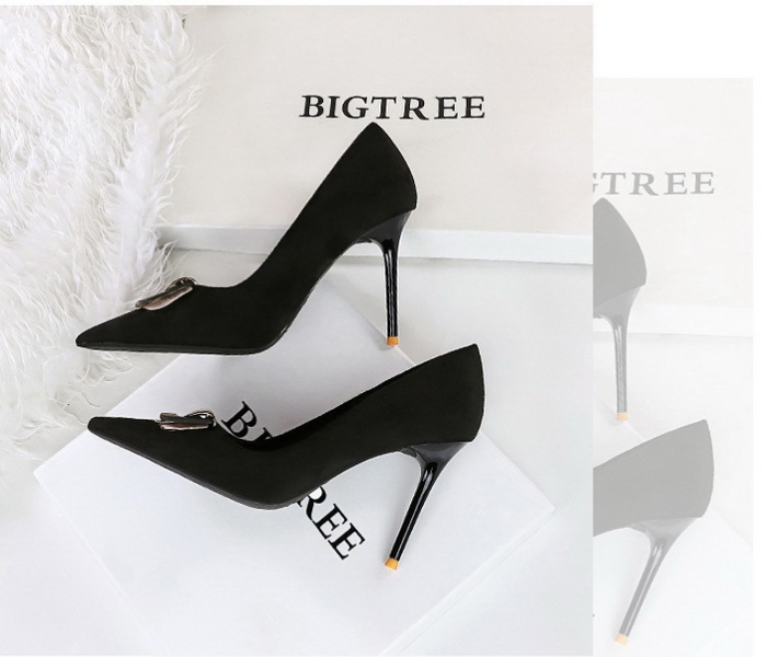 Broadcloth shoes low high-heeled shoes for women