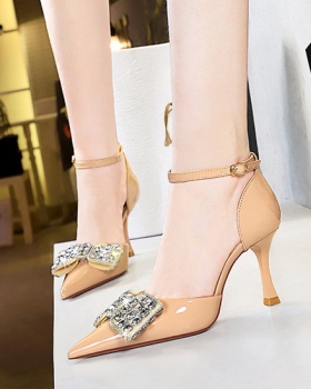 High-heeled pointed high-heeled shoes rhinestone sandals