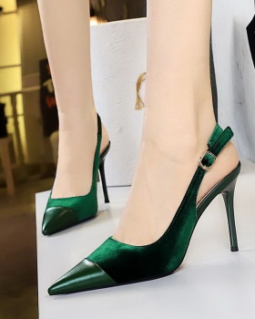 Pointed high-heeled shoes broadcloth shoes for women