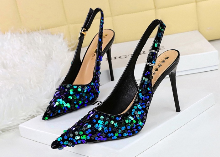 Pointed high-heeled shoes European style shoes for women